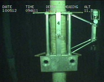 USS-100 installed onto a riser. Image courtesy of Falmouth Scientific Inc.