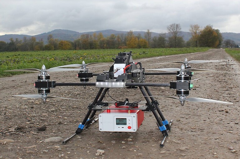 D230A mounted on UAV. Image courtesy of Terraplus