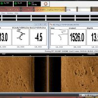 Data from serial devices is recorded via MagLog whilst Side Scan data is captured and recorded by an independent recording package. depth information from both the Side Scan and digital altimeter can be used to accurately record the height of the TVG frame.