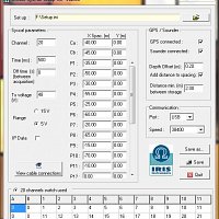 Typical configuration file for a saline marine survey with 20 channels and 5m electrode interval.