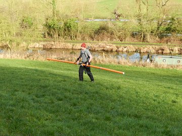 CMD Explorer survey up and down a slope integrating geospatial positions.