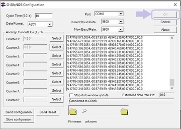 G-88x/823 Config tool when connected to G-882DIGITAL