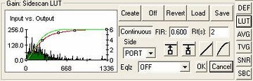 LUT controls in GEoDAS