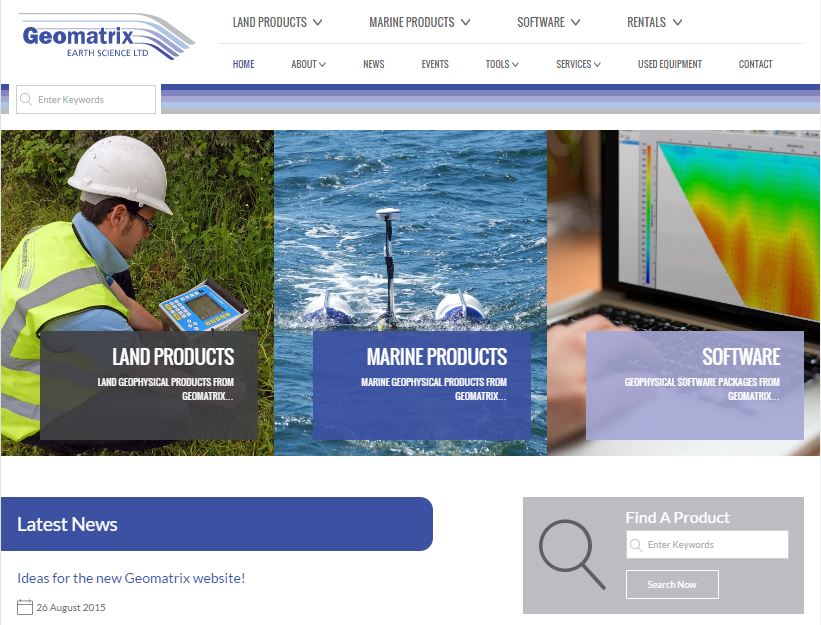 Geomatrix Home page