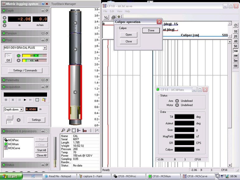 Screen shot of the LoggerSuite software illustrating how a customer Quick Link probe is configured.