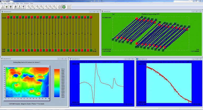 MagMap2000 data visulisation Windows.