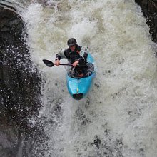 Matt Guy - Picture shows Matt taking on the rapids