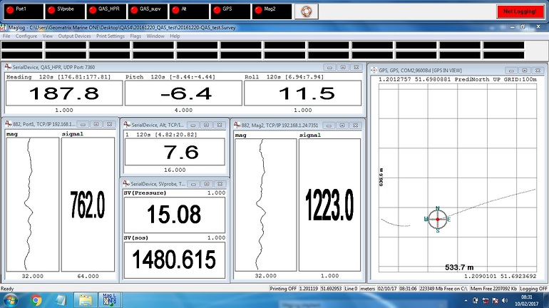 All digital serial device data can be recorded using MagLog.