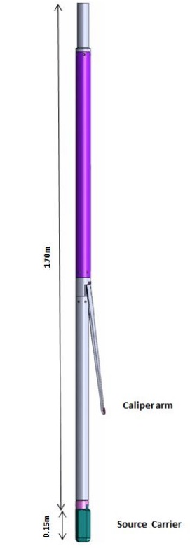 Typical assembly of the QL40-DEN probe. Image courteously supplied by Mount Sopris.