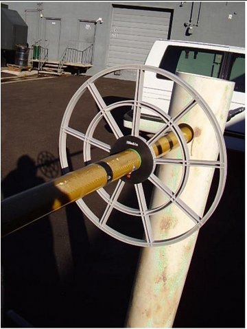 QL40-IND fitted with calibration coil. Image courtesy of Mt Ssopris Instruments.