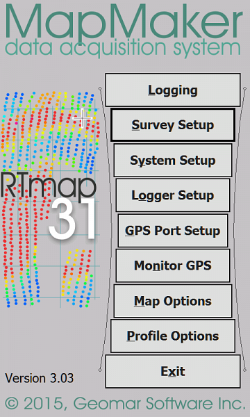 RTMap Home Screen.