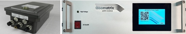Fig 1: Mag Array Telemetry, Wet end unit (upper image) and Top end Rack mount power supply with LCD display for monitoring & control (Lower image)